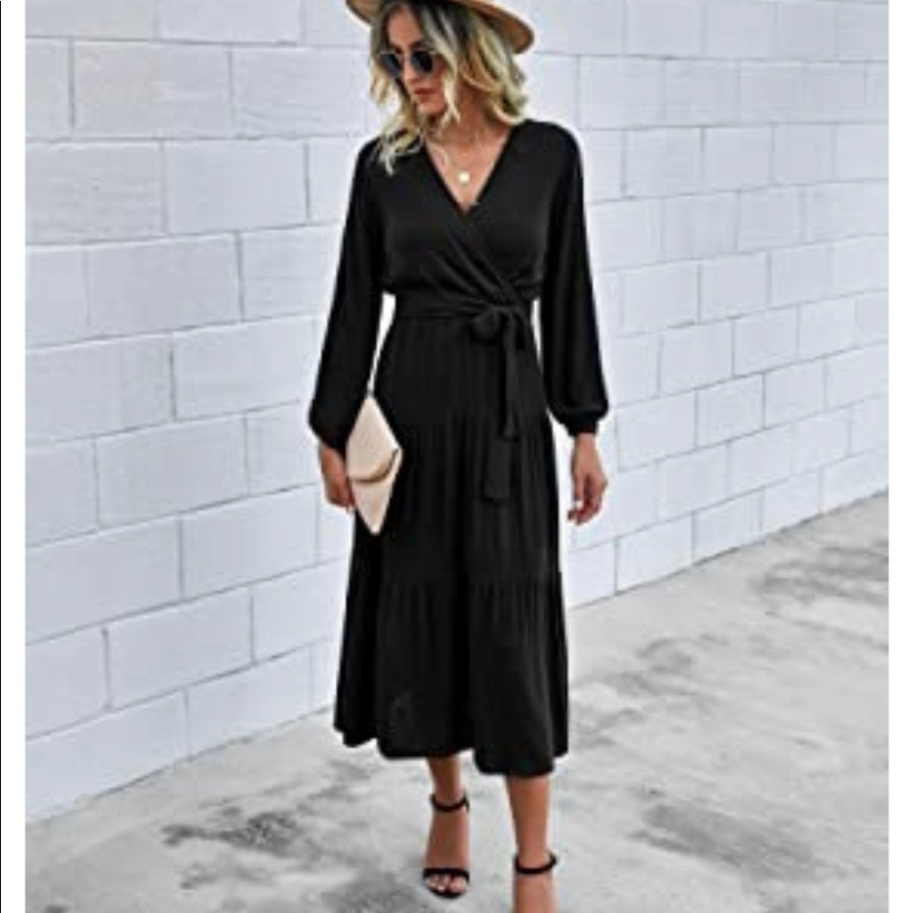 Long sleeved Boho Maxi Dress